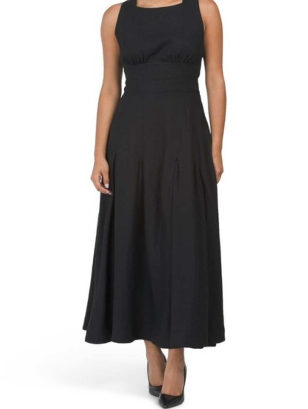 Rachel Zoe Black Sleeveless Maxi Gown Linen/Viscose Sz 8